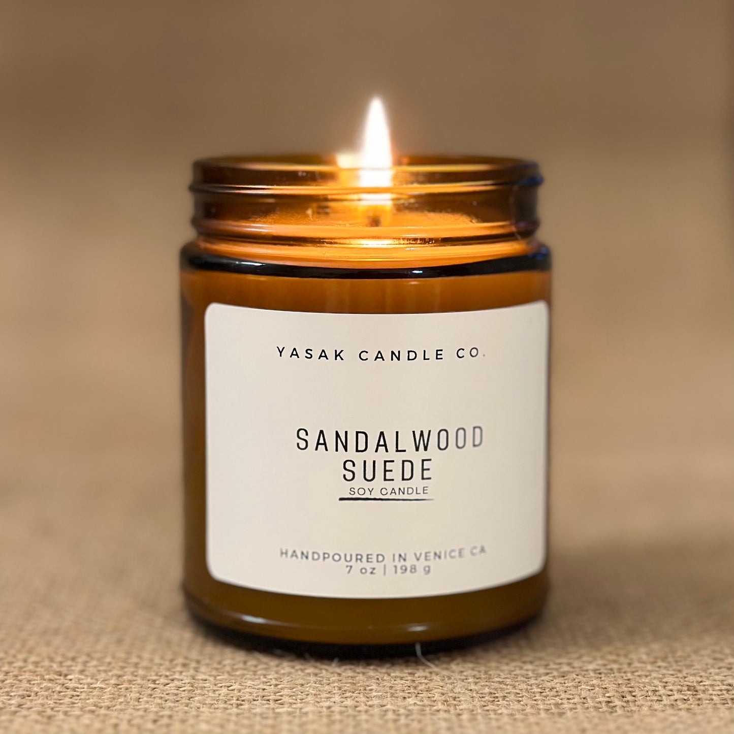 Sandalwood & Suede Soy Candle