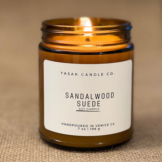 Sandalwood & Suede Soy Candle